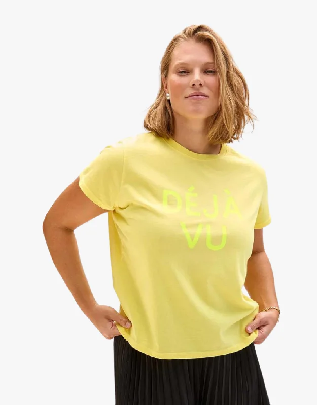 Clare V. Classic Tee in Butter Deja Vu