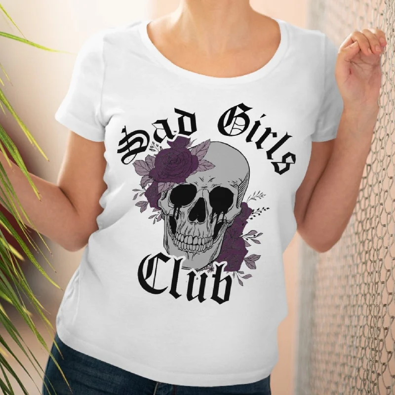 Women's Skull Floral Sad Girls Club T-shirt