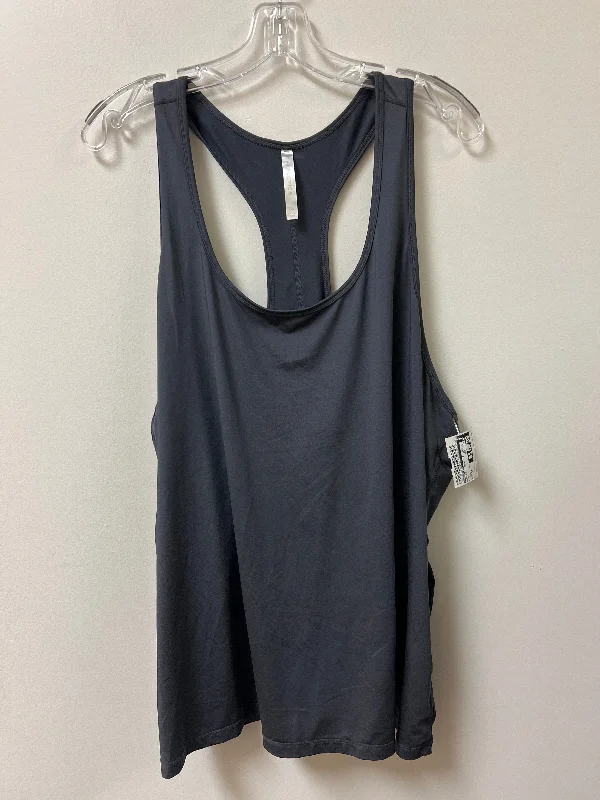 Athletic Tank Top By Fabletics In Grey, Size: 1x