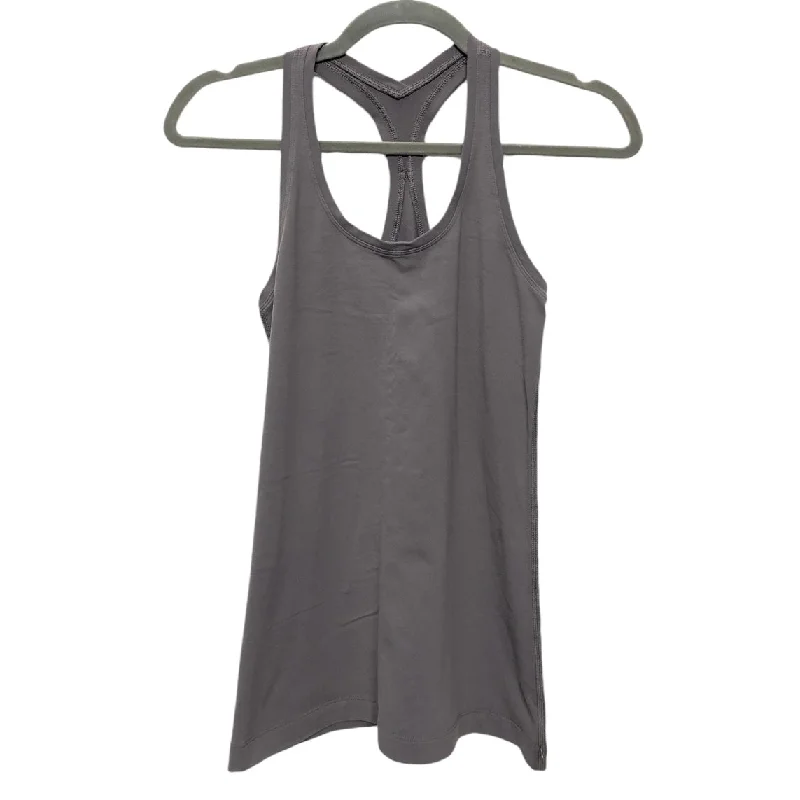 Athletic Tank Top By Lululemon In Grey, Size: 4