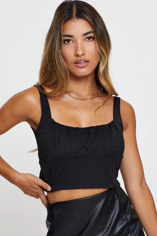 Black Crop Top