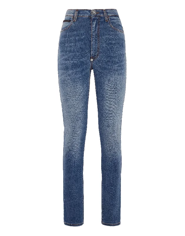 Denim Trousers Super High Waist Jegging