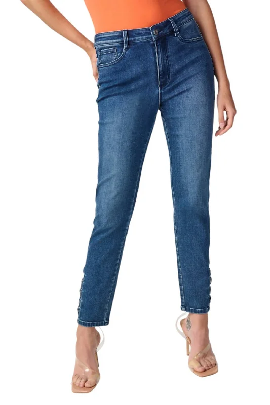 Slim Ankle-Length Jean In Denim Medium Blue