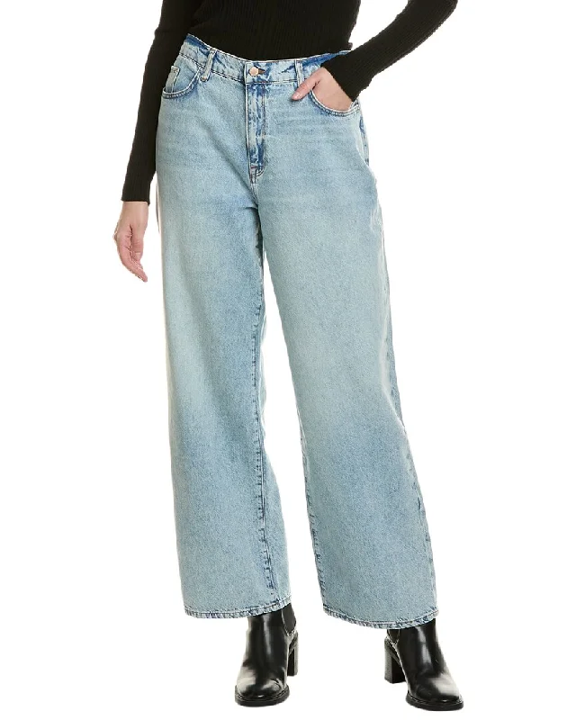 Triarchy Ms. Miley Striped Medium Indigo Baggy Jean