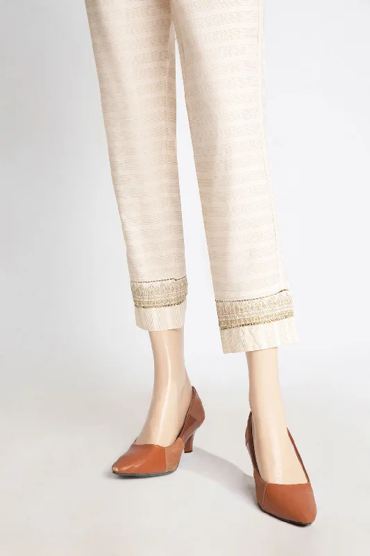 Embroidered Cotton Pant