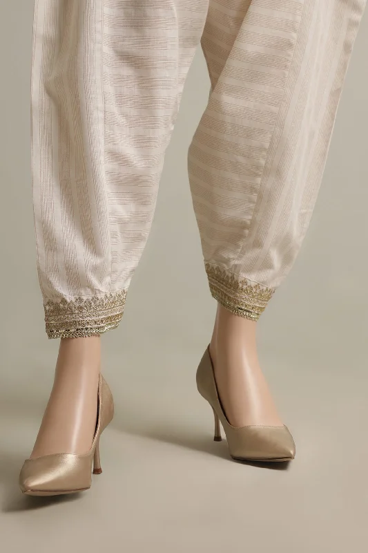 Embroidered Cotton Pants