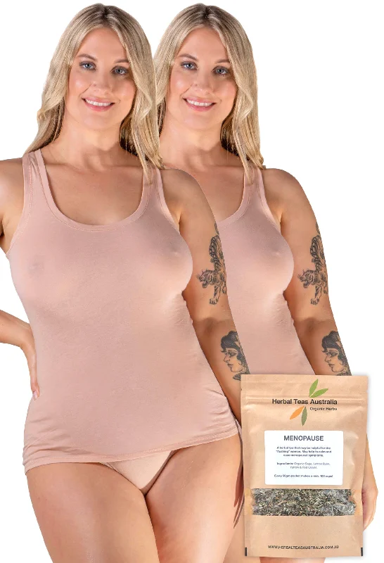 100% Cotton Tank Top 2 Pack + Menopause Relief Tea