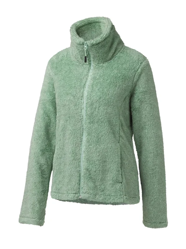 Women's Plain Fleece Jacket,Mint