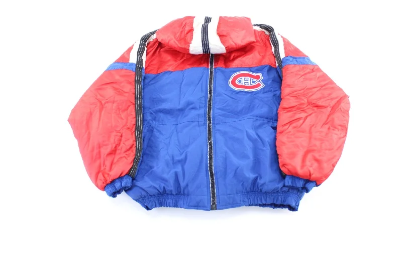 90's Montreal Canadiens Embroidered Starter Hooded Jacket