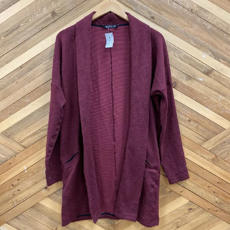 Arc'teryx - Women's Cardigan Sweater - MSRP comp $200: Dark Red-women-MD