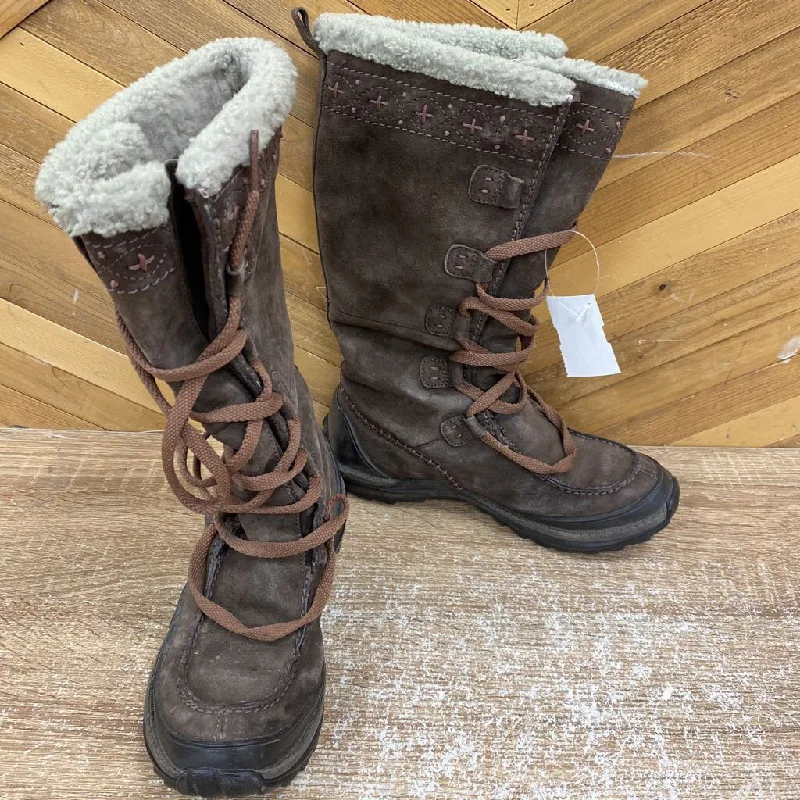 Caterpillar- woman tall lace winter boot- MSRP compared $110 : Brown -women-6