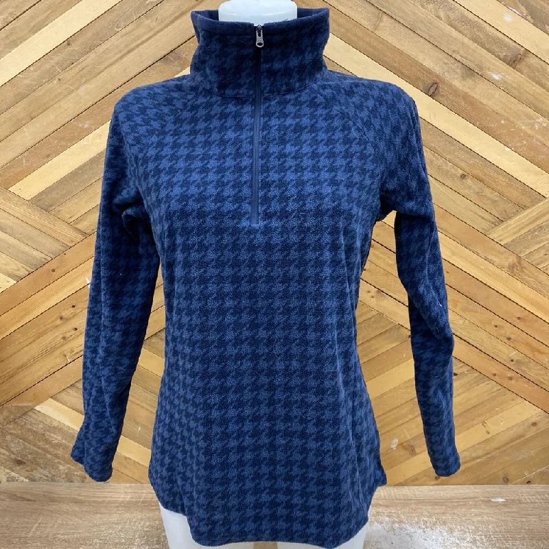 Columbia - Women's Patterned 1/4-Zip Fleece - MSRP $55: Navy/Blue-women-MD