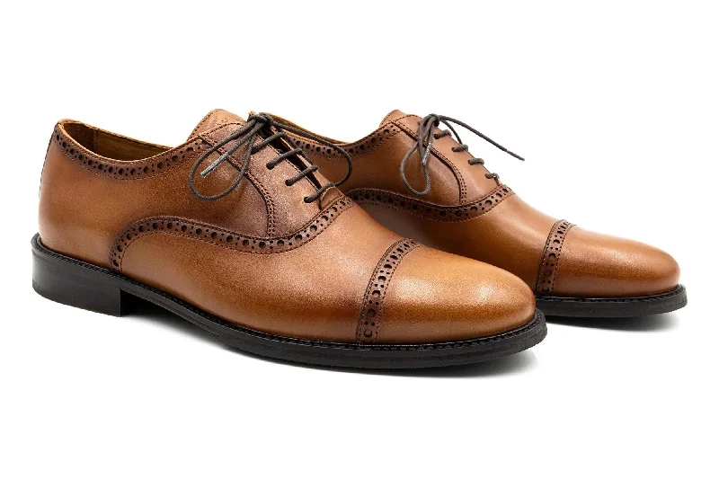 Martin Dingman CAMBRIDGE HAND STAINED DRESS CALF LEATHER CAP TOE