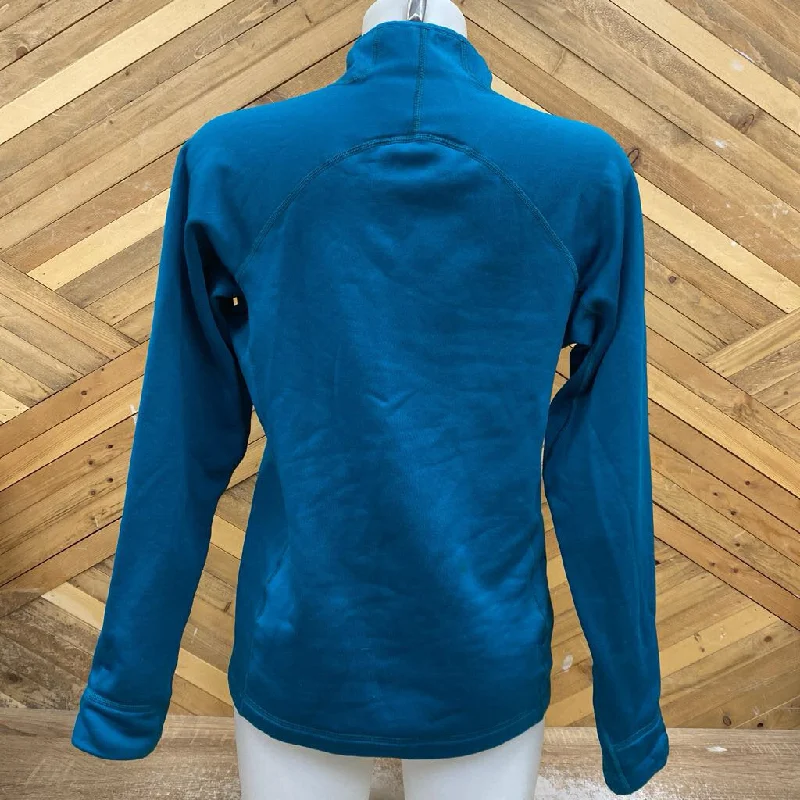 Patagonia - Women's Crosstrek 1/4-Zip Fleece Baselayer Top - MSRP $159: Teal Blue-women-MD