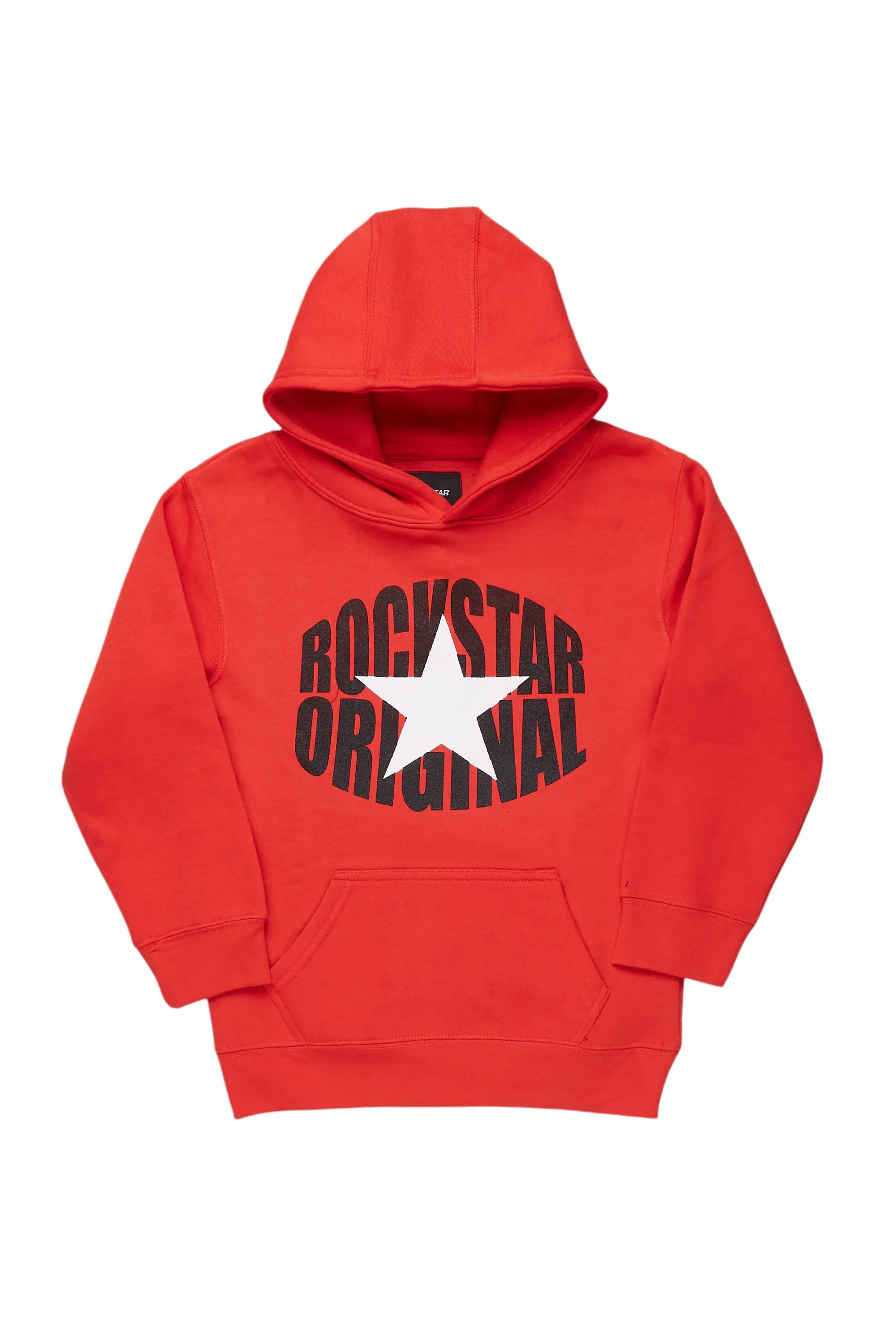 Boys Ezra Red Graphic Hoodie