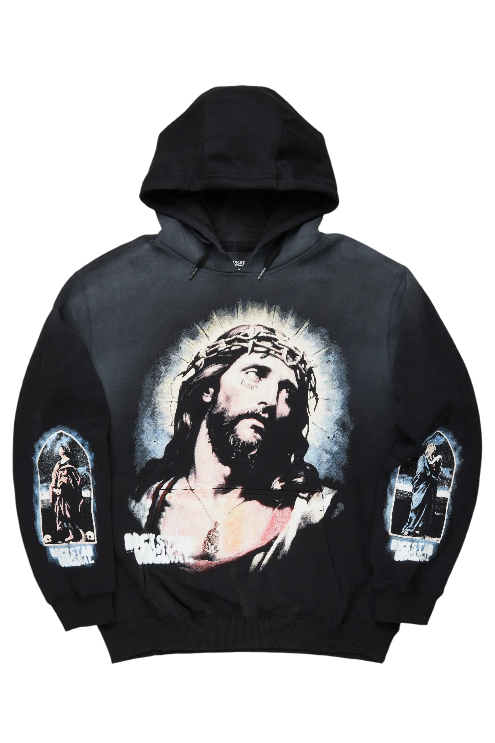 Dacre Black Graphic Hoodie