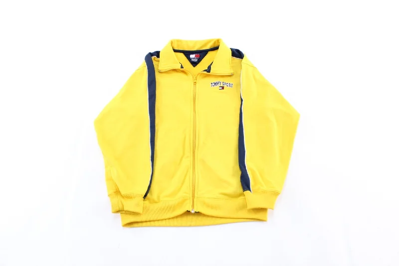 Tommy Hilfiger Embroidered Yellow & Blue Track Jacket