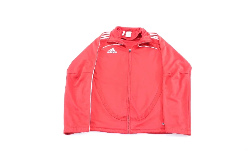 Women's Adidas Embroidered Logo Red & White Track Jacket