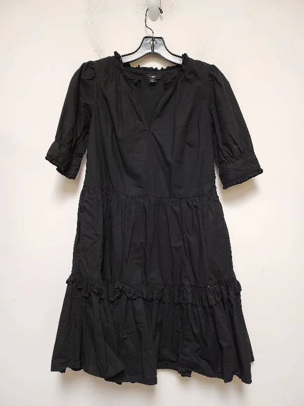 Black Dress Casual Midi J. Crew, Size Xxs