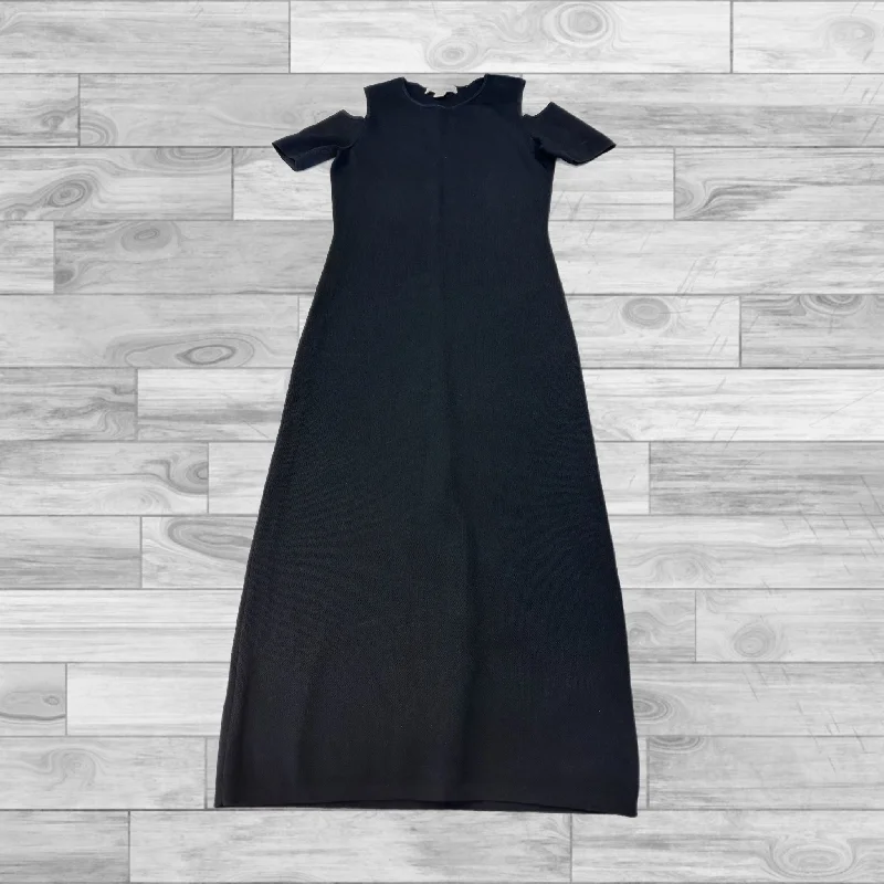 Black Dress Casual Midi Michael By Michael Kors, Size M