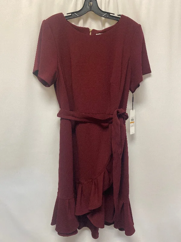 Purple Dress Casual Midi Calvin Klein, Size Xl