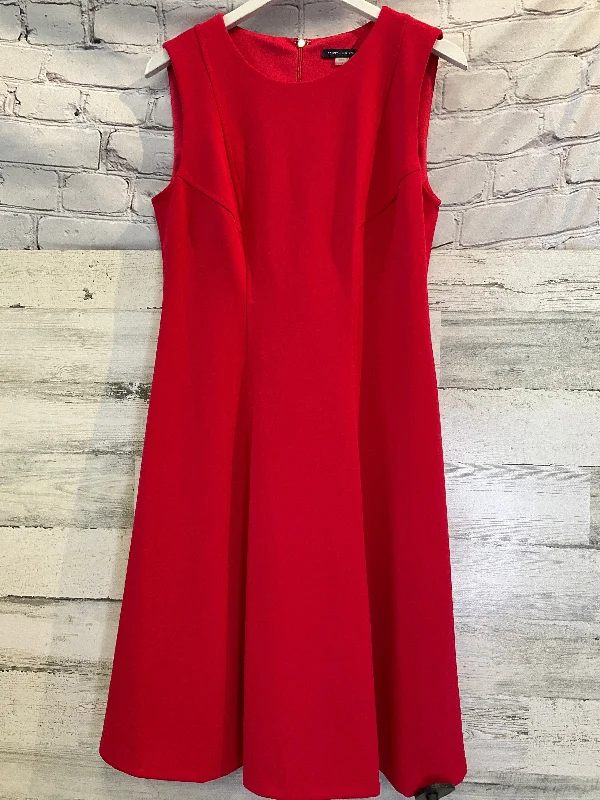 Red Dress Casual Midi Tommy Hilfiger, Size M