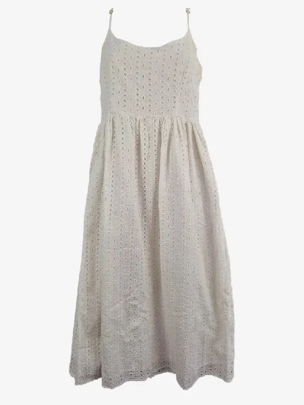 Atmos & Here Broderie Analgise Summer Maxi Dress Size 8