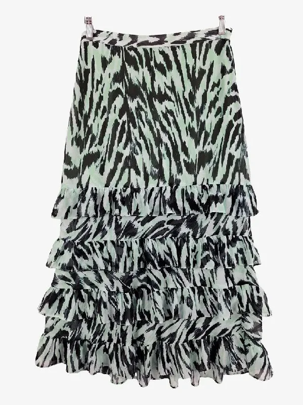 Cooper St Frilled Animal Print Maxi Dress Size 10