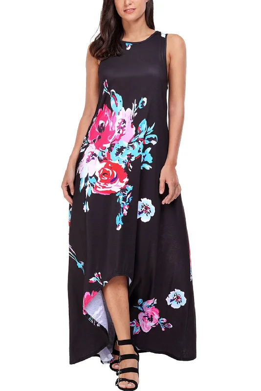 Maxi Obsessions Floral Print Boho Dress