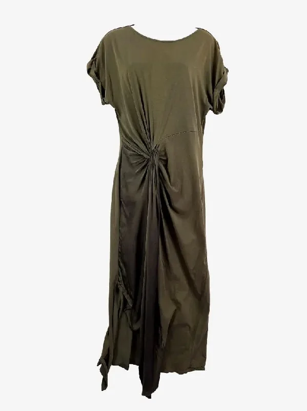 Sass & Bide Lou Lou's Lover Khaki Draped Maxi Dress Size M