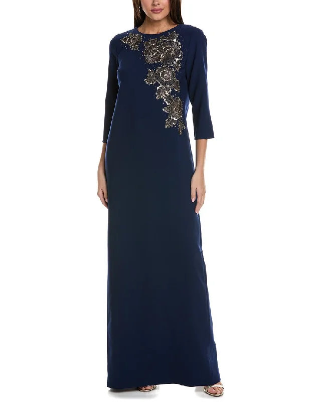 Carolina Herrera Embellished Column Gown