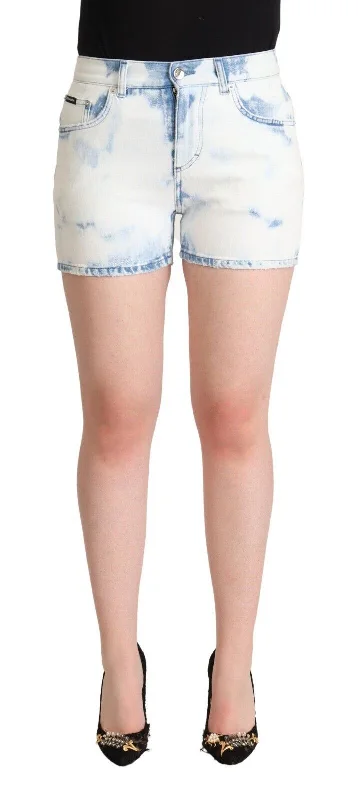 Dolce & Gabbana Chic  blue Mid-Waisted Women's Shorts