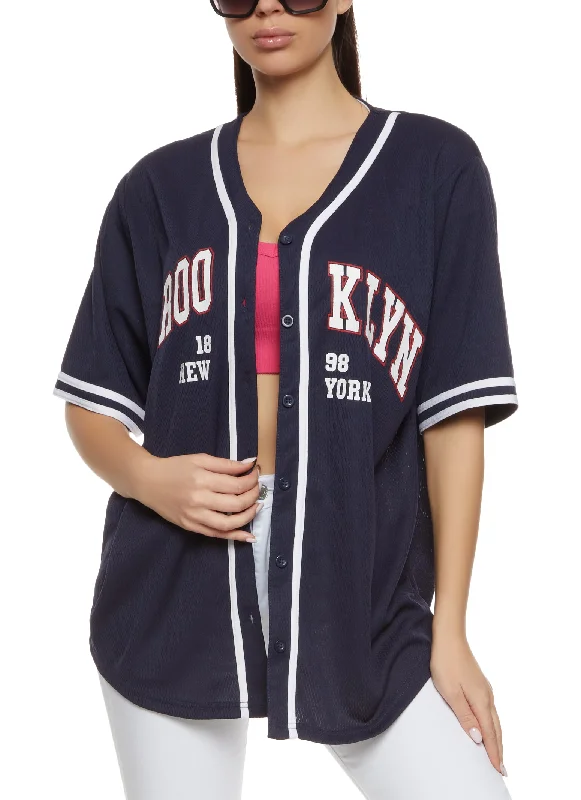 Mesh Brooklyn 1898 New York Baseball Jersey