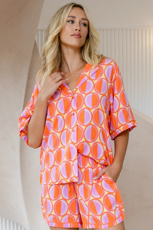 Zora Shirt Casablanca Print Orange